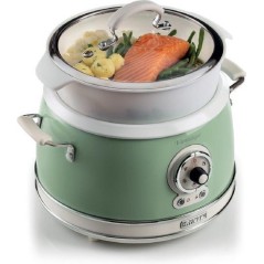 Ariete Vintage Rice Cooker - 35L Slow Cooker 700W Green | Perfect for Delicious Meals!